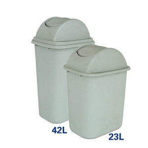 Household Large square plastic dustbin with cover