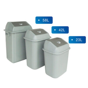 58L/42L/23L office waste bin, quadrate gathering bin