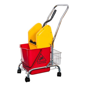 Down-press Single Mop Wringer Trolley