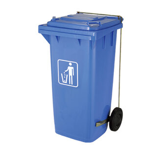 120L Foot-pedal Side-wheel Garbage Bin