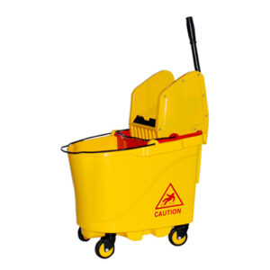 Down-press Double Mop Wringer Trolley